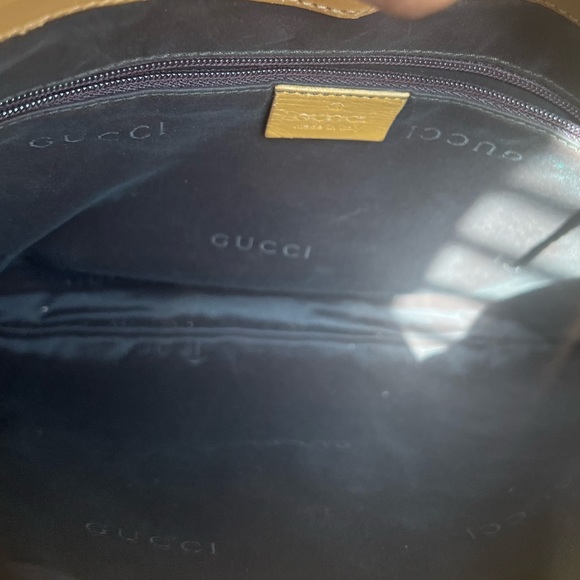 Gucci Vintage Handbag Monogram Gold Hardware - Picture 5 of 16